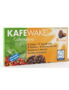 Kafewake Cafeina 100Mg 8Chicles Arafarma