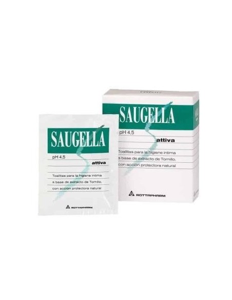 Saugella Attiva Toallitas 10 Unid Rottapharm