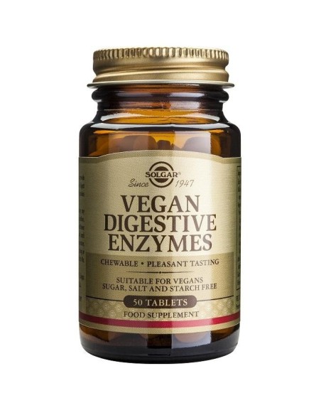 Vegan Enzimas Digestivas 50 Comp De Solgar