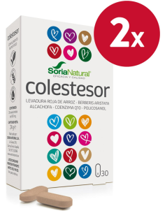 Pacote de 2 unidades Cholestesor 30Comp. de Soria Natural
