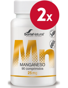 Pacote de 2 ud Manganês Liberação Sustentada 600Mg 90C