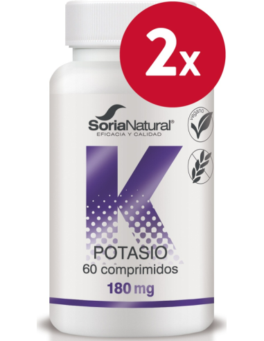 Pacote de 2 ud Liberação Sustentada de Potássio 180Mg 60Com