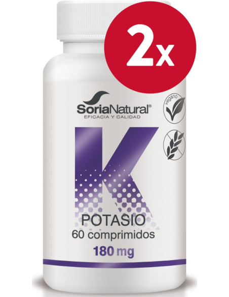 Pacote de 2 ud Liberação Sustentada de Potássio 180Mg 60Com