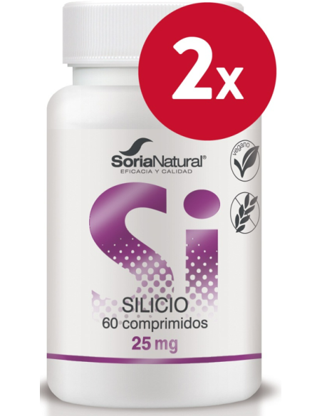 Pacote de 2 unidades de Liberação Sustentada de Silício 800Mg 60Com