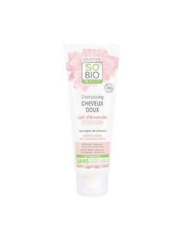 Champu Suave Leche Almendras-Proteinas Arroz 250 Ml de So´Bio Etic