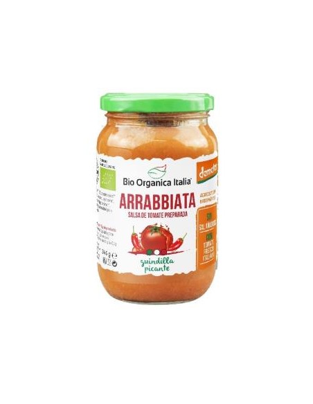 Salsa De Tomate Arrabbiata 325 Mililitros Demeter Bio Organica Italia