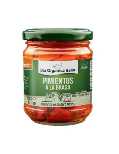 Pimiento a la Brasa en Aceite 190g Bio Orgánica Italia Demeter