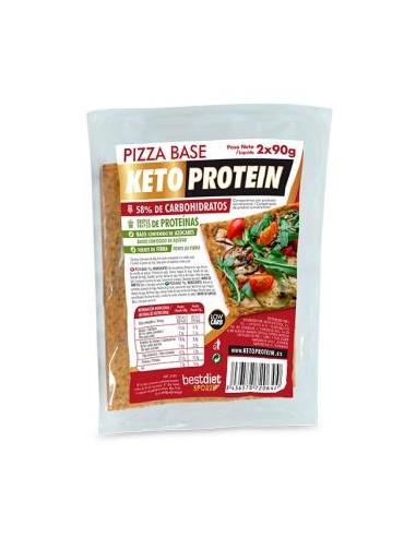 Base de Pizza Keto Protein 2 Uds x 90g  Alta Proteína
