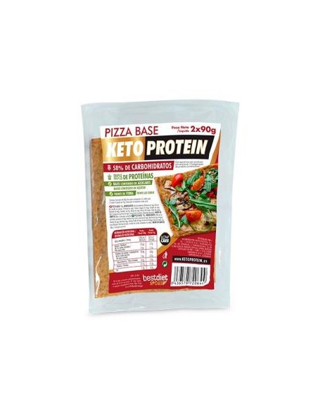 Base de Pizza Keto Protein 2 Uds x 90g  Alta Proteína