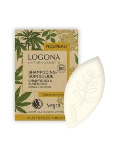 Champú Sólido Cáñamo-Sauco Logona 60g - Cuidado Natural