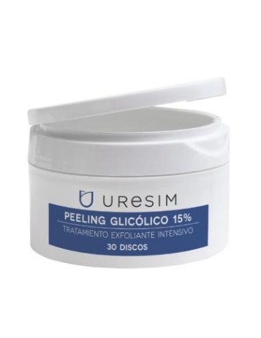 Uresim Peeling Glicolico 15% Exfoliante 30Discos. Uresim