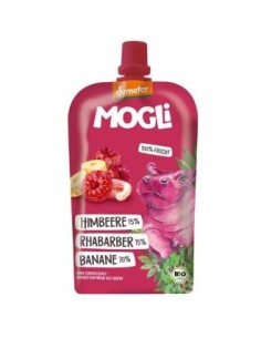 Smoothie Platano Ruibarbo Frambuesa 6Udsx120Gr Mogli