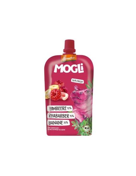 Smoothie Platano Ruibarbo Frambuesa 6Udsx120Gr de Mogli