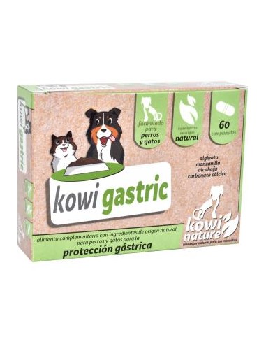 Kowi Gastric Perros y Gatos 60 Comp.  Salud Digestiva Natural
