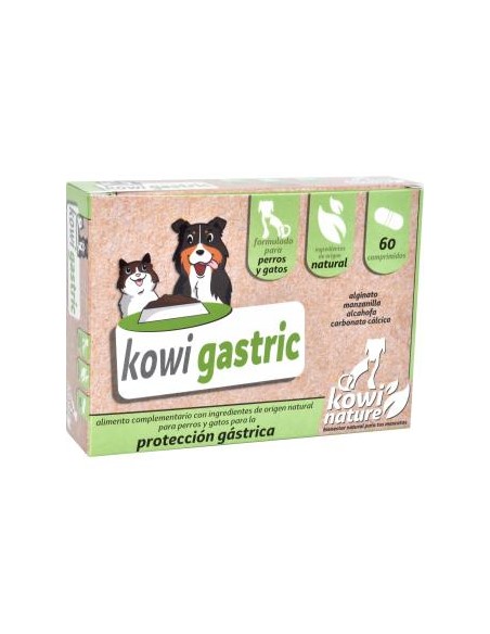 Kowi Gastric Perros y Gatos 60 Comp.  Salud Digestiva Natural