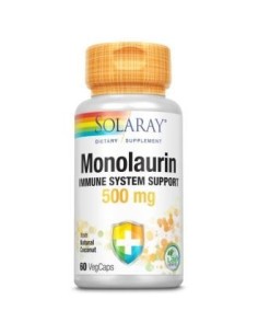 Pack 2 Uds. Monolaurin 500Mg. 60Cap. de Pack Solaray