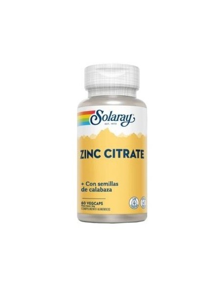 Zinc 25Mg+Semilla De Calabaza 50Mg 60Vcap.