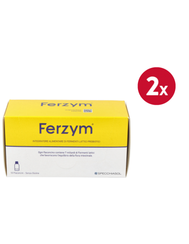 Pacote 2 unidades Ferzym Fast 10 Frascos/ 8 Ml Specchiasol
