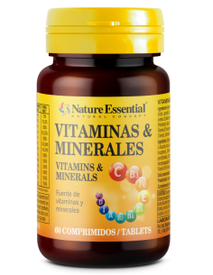 Vitaminas y Minerales 60 comprimidos con Vitamina C y Hierro
