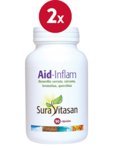 Pacote de 2 unidades Aid-Inflam 90Cap. por Sura Vitasan