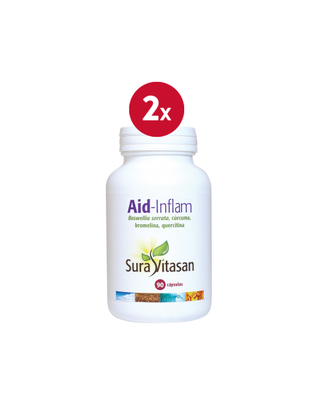 Pacote de 2 unidades Aid-Inflam 90Cap. por Sura Vitasan