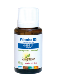Pacote de 2 unidades Vitamina d3 4.000ui 15ml Sura Vitasan