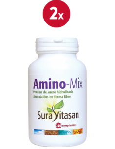 Pacote de 2 unidades de Amino-Mix 240 Comprimidos da Sura Vitasan.