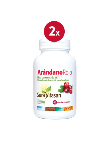 Pacote de 2 unidades de Cranberry 60Cap. por Sura Vitasan