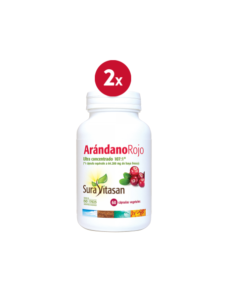 Pacote de 2 unidades de Cranberry 60Cap. por Sura Vitasan