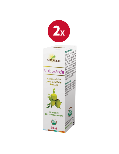 Pack de 2 uds Aceite De Argan Bio 50Ml. de Sura Vitasan