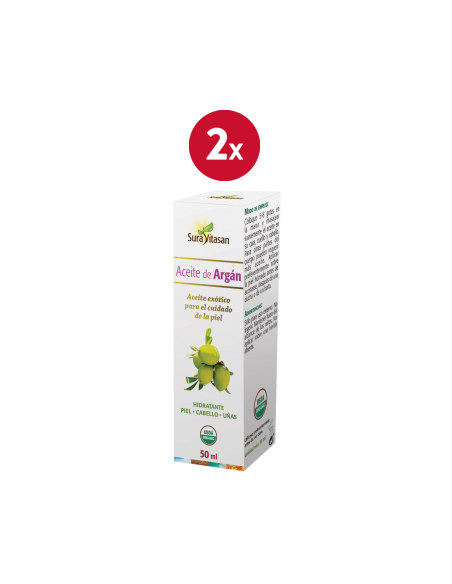 Pack de 2 uds Aceite De Argan Bio 50Ml. de Sura Vitasan