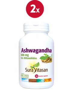 Pacote de 2 unidades Ashwaganda 30Cap. por Sura Vitasan