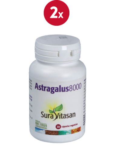 Pacote de 2 unidades Astragalus 8000 30Cap. por Sura Vitasan