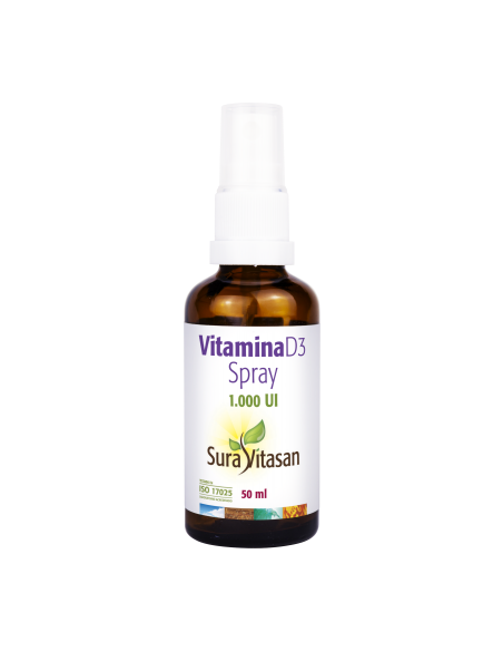 Pacote de 2 pcs Vitamina D3 Spray 50Ml. por Sura Vitasan
