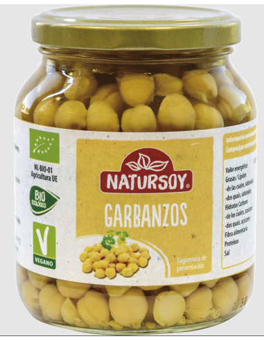 Garbanzos en conserva 350g Natursoy
