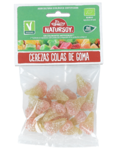 Cerezas de cola de goma Natursoy 75 g – Dulce y natural