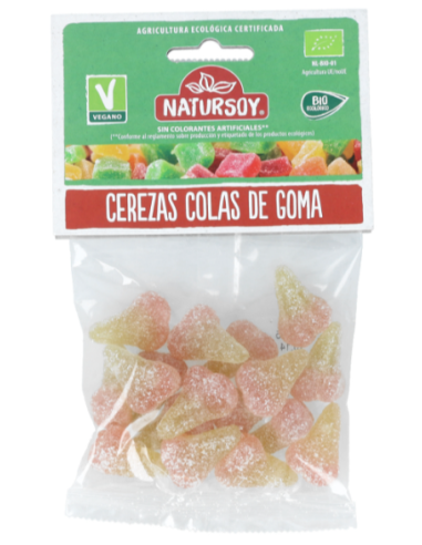 Cerezas de cola de goma Natursoy 75 g – Dulce y natural
