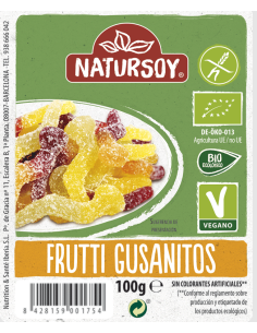Frutti Gusanitos 100 g Natursoy – Snack Natural y Delicioso