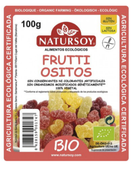Frutti Ositos 100 g Natursoy – Snack Saludable y Delicioso