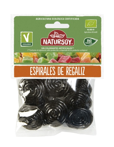 Regaliz espiral 75 g Natursoy