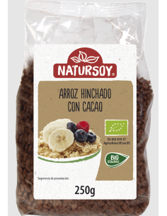 Arroz Hinchado con Cacao Natursoy 250 g – Snack Saludable