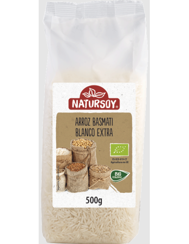 Arroz Basmati Blanco Natursoy 500 g – Calidad y Sabor Premium