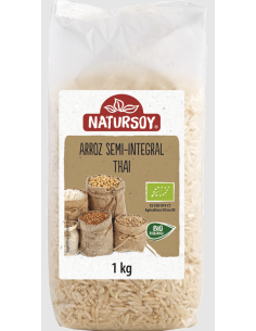 Arroz semi-integral Thai Natursoy 500 g – Calidad natural
