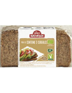 Pan de 3 cereales 500 g Natursoy