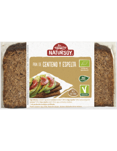 Pan de centeno y espelta 500 g Natursoy