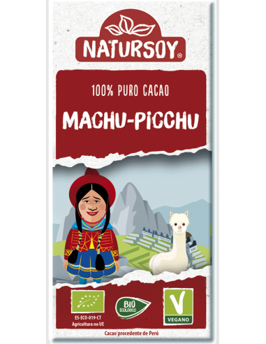 Super Chocolate Machu Pichu 100% Puro Cacao Bio de Natursoy