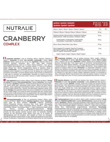 Cranberry Complex 60Cap. de Nutralie