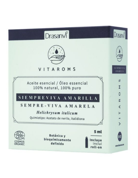 Aceite Esencial Siempreviva Amarilla Ecocert Bio 5Ml Vitaroms Drasanvi