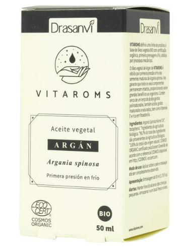 Aceite Vegetal Argan Bio (Primera Presion Frio) 50Ml Ecocert Vitaroms Drasanvi