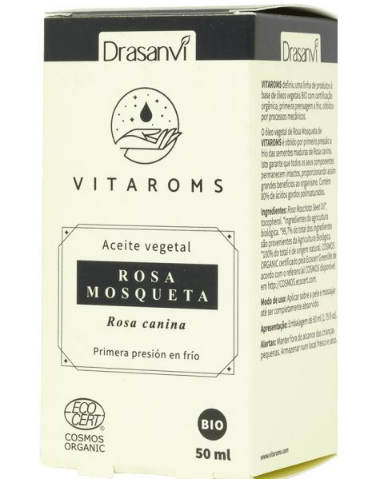 Aceite Vegetal Rosa Mosqueta (Primera Presion Frio) 50Ml Ecocert Vitaroms Drasanvi